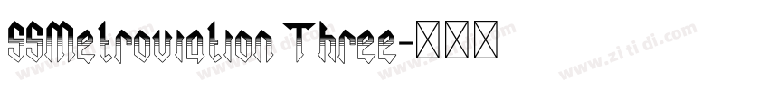 SSMetroviation Three字体转换